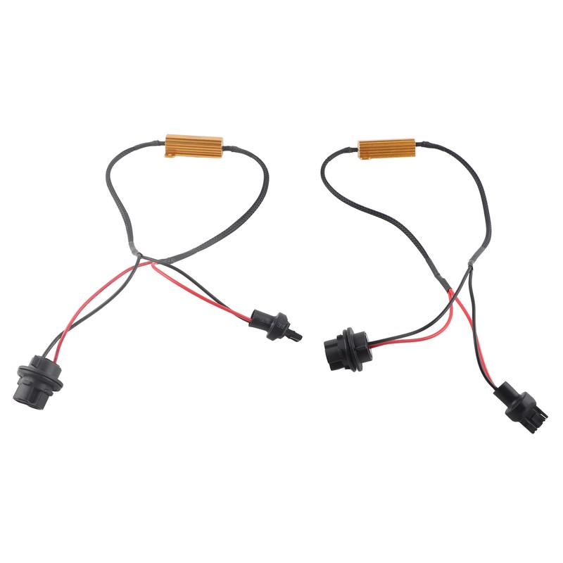 7440 T20 50W8RJ Hyper Flash Fix Error Free Wiring Adapters