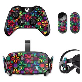 MightySkins Skin Compatible with Oculus Rift CV1 – Stained Glass Window | Protective, Durable, and Unique Vinyl Decal wrap Cover | Easy to Apply, Remove, and Change Styles | Made in The USA