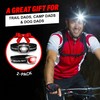 LED Headlamp Battery Powered 2-pack | Head Lamp Running Hunting
