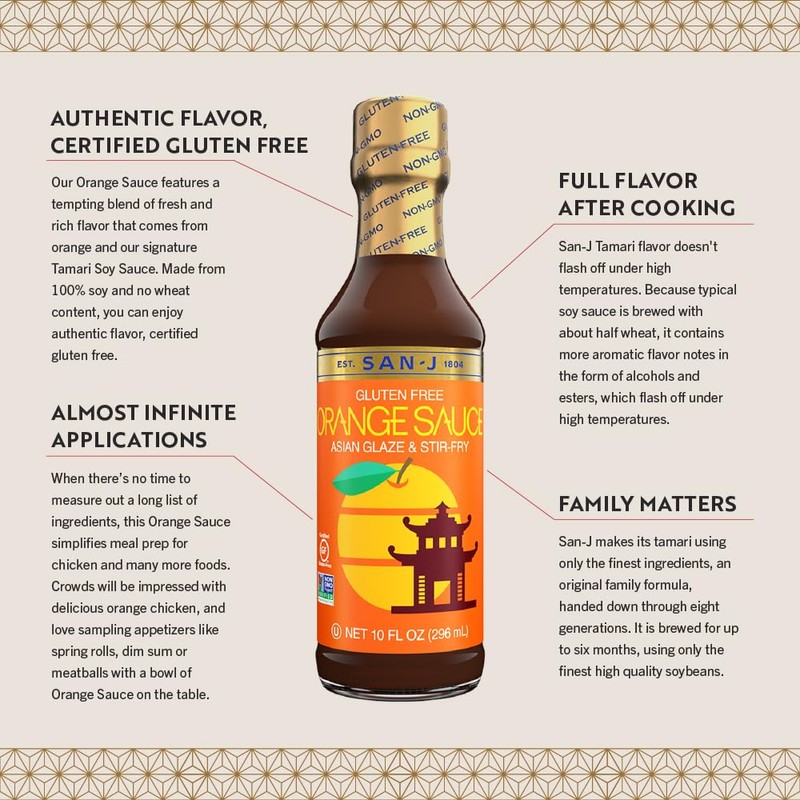 San-J - Gluten Free Orange Sauce - Bright and Sweet