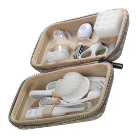 Vital Baby Protect Baby Grooming & Healthcare Kit, 10pcs Newborn Essentials – Thermometer with Memory, Nasal Aspirator + 9 Filters, Nail Care, Travel Case – EarthSmart Biodegradable, BPA-Free