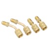 4Pcs 1/4SAE to 5/16SAE Conversion Head Refrigerant Charging Adapter for