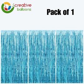 Metallic Tinsel Curtains Gold 1M x 2M Foil Flow Curtain Background Streamer Birthday Party Backdrop Wedding Holiday Christmas Graduation Decoration Pack of 1