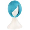 MapofBeauty 48" Straight Cosplay Wig + 2 Clip On Ponytails