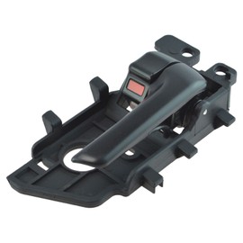 TRQ Passenger Side Interior Door Handle Bezel Black Compatible with 2010-2013 Kia Forte Forte Koup