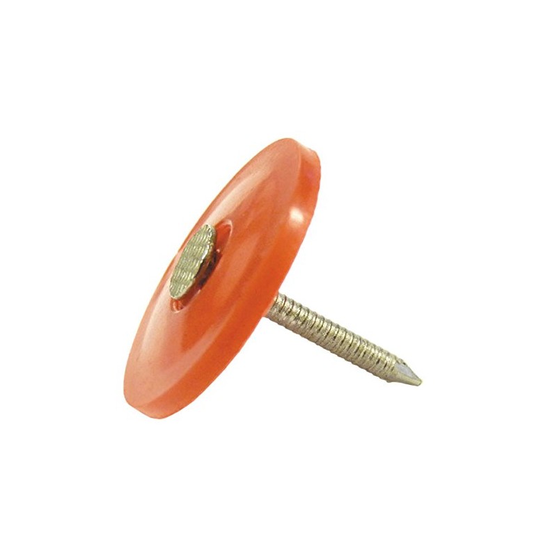 1" x 12GA Ring 304SS Plastic Cap Nails 100ct