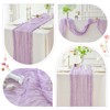 Sioloc 1 Pack Lavender Cheesecloth Table Runner,10ft Blue Table Runner,Boho