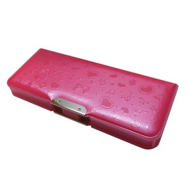 Kutsuwa CH201PK Pencil Case, Magnetic Pencil Case, Pittanton, 2-Door, Pukri Pink