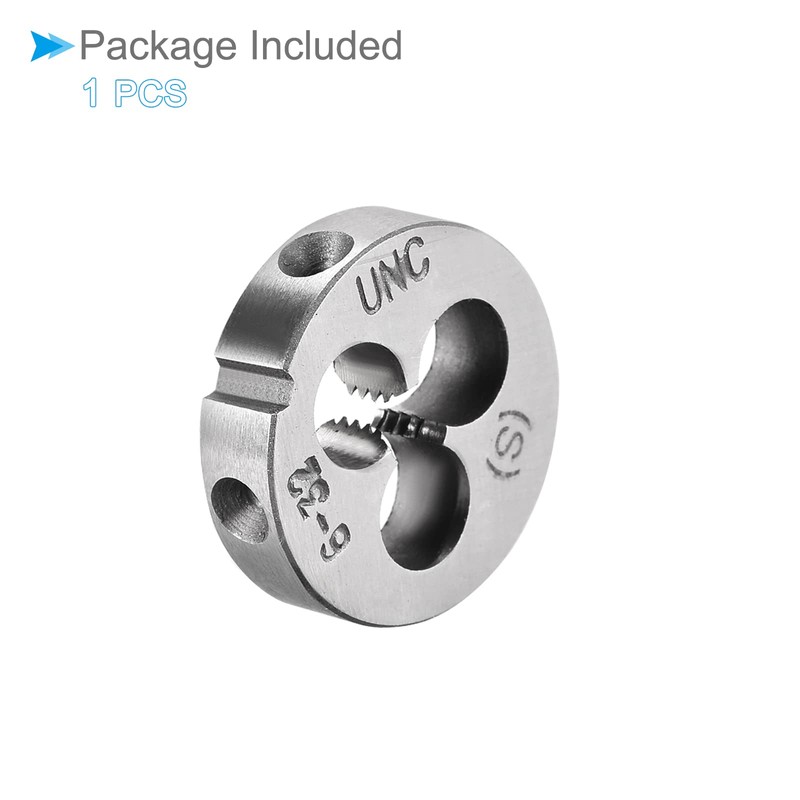 CoCud Round Threading Dies, #6-32 UNC Thread, 9SiCr Alloy Tool