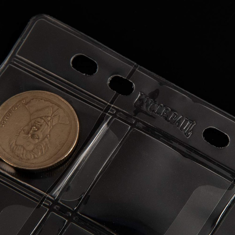 Uncle Paul 420 Pocket Coin Pages - 42 Grids/Page Plastic