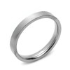DoubleAccent 3MM Comfort Fit Titanium Wedding Band Classic Flat Ring