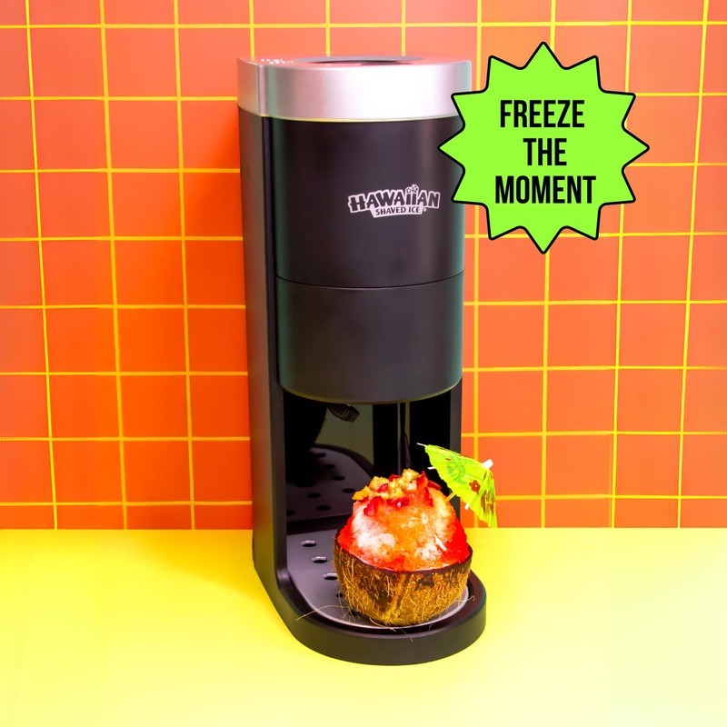 Hawaiian Shaved Ice HomePro Shaved Ice Machine Kit, 3-16oz. Syrup