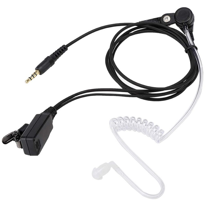 GOWENIC Auricular Walkie Talkie con Tubo Transparente de Aire de