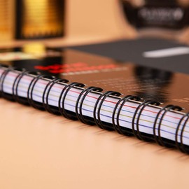 Gadpiparty Spiral Notebook, 9 X 6 Inch Spiral Journal Notebook 105 Pages Diary Journal Notebook Subjects Notebooks for Office Meeting Business Notes, Journal School Supplies