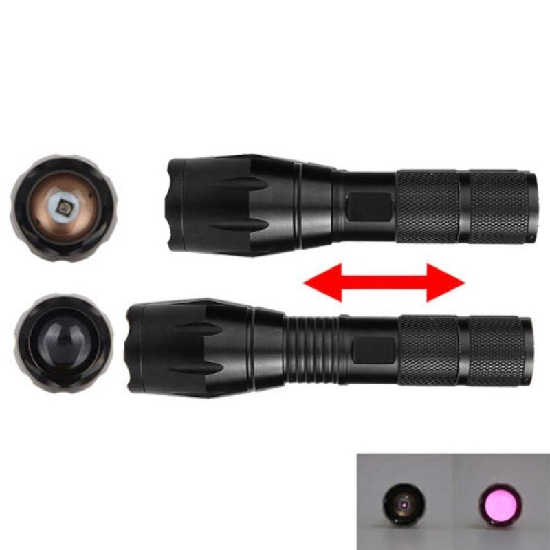 Infrared Flashlight, 850nm IR Lighting Flashlight, Zoomable IR LED Flashlight,