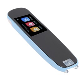 Scan Reader Pen Voice Translator Multifunctional OCR Digital Smart Pen 134 Languages Translator Portable for Students Touch Screen Operation (Blue)