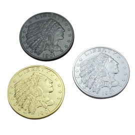 Aeromach CI-1050D Antique Nickel Coin/Medallion Horn Cover for 2014+ Indian Chief, Chieftain, Dark Horse, Springfield & Roadmaster Model with Thunderstroke Engine - Adhesive Backed Foam - Made in USA