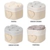 Casatessile Susanna Grigio Scuro Bathroom Wash with Fabric Basket Set
