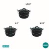 MIRRO 3.0qt Enamel Convex Kettle, Black