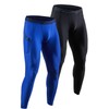 DEVOPS 2 Pack Men's Compression Pants Athletic Leggings with Pocket