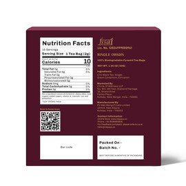 Nepaya Masala Chai Tea Bags, Whole-Leaf Black Teabags, Individually Wrapped Biodegradable 15 Pyramid Tea Bags, High Caffeine, Spiced with Ginger, Cardamom & Cinnamon, Himalayan Chai for Hot Tea