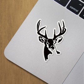 Decal Stickers of Whitetail Buck Deer Stencil 2 Premium Indoor (No Waterproof) Vinyl Decal Stickers for Laptop Phone Accessory Helmet Car Window Mug Tuber Cup Door Wall Decoration ANDVER30a8960BL