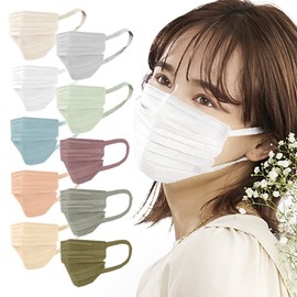 [アイリスオーヤマ] マスク 不織布 プリーツマスク 30枚入 ふつうサイズ 個包装 不織布マスク 小顔 美フィットマスク 血色マスク チークマスク カラーマスク おしゃれ 耳が痛くならない PK-B30MW ホワイト 白