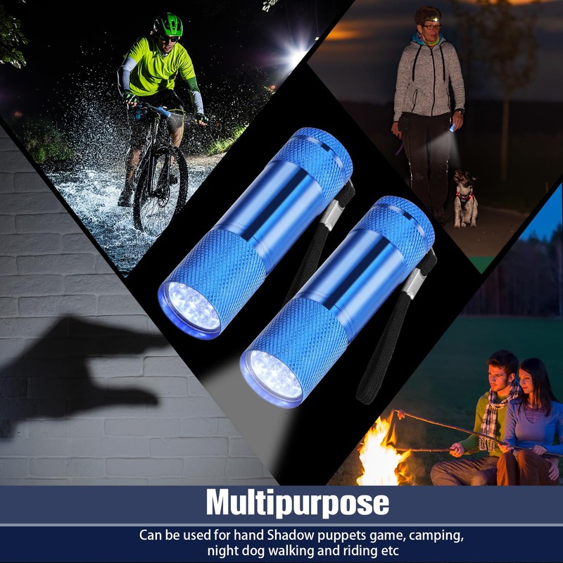VIHOSE 20 Pcs Mini Flashlights Bulk, Bright Aluminum Handheld Flash