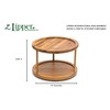 Lipper International 8302 Bamboo Wood 2-Tier 10" Kitchen Turntable