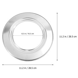 BESTonZON Steam Ring Stainless Steel Adapter for 7 to 11 Inch Large Bamboo Steamer Baskets for Steaming Dumplings Bao Rolls and Dim Sum Kitchen Accessories