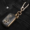 8T69T 2-Pack for Lexus Key Fob Cover with Keychain Accessories