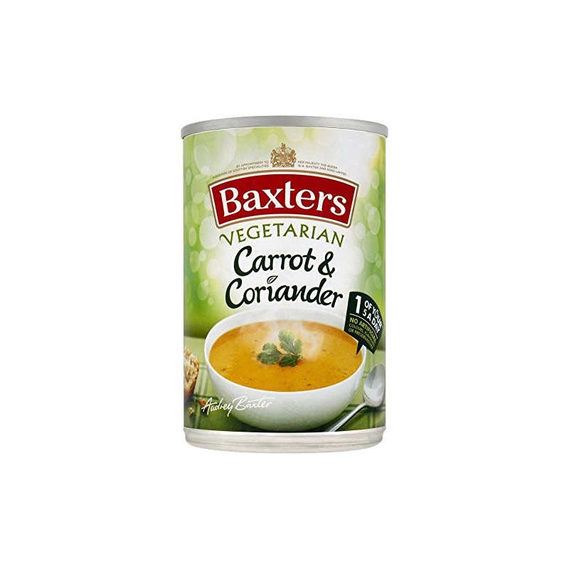 Baxters Vegetarian Carrot & Coriander Soup (400g) - Pack of