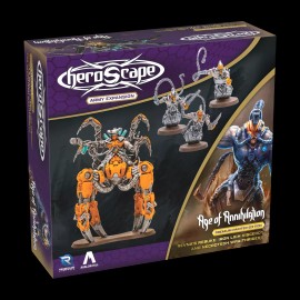 Renegade Game Studios Heroscape Revnas Rebuke Iron Lich Viscerot & Necrotech Wraithriders Army Painted