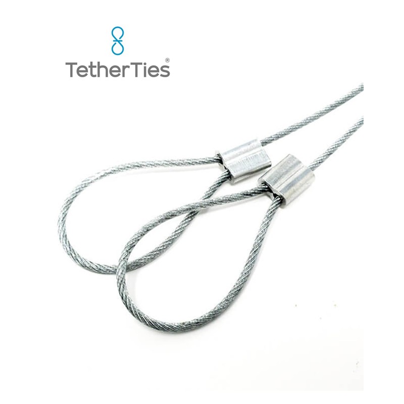 TetherTies Coils 5 Pack - Extendable, Expandable, Retractable Cable Tethers,