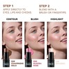 3 Colors Cream Contour Stick, Shades with Highlighter Stick,Blush Stick