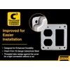 Hubbell-Raco 915C 1 GFCI and 1 Duplex Receptacle 4-Inch Square