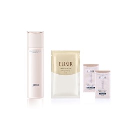 Elixir White Brightening Lotion, Very Moist + Elixir Superiel Lift Moist Mask + Elixir White Lotion with Lotion Sample