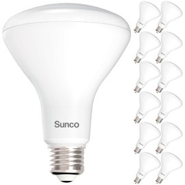Sunco Lighting 12 Pack BR30 Indoor Recessed Flood Light Bulb LED, 4000K Cool White, Dimmable, 850 LM, E26 Base, 25,000 Lifetime Hours - UL & Energy Star, White, 11W, 65W Equivalent