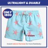 MaaMgic Mens Quick Dry Swim Trunks with Mesh Lining Starfish