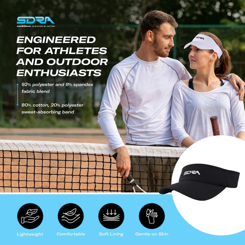 Suddora SDRA High-Performance Visor, Black, One Size
