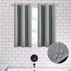 XTMYI Short Curtains for Bathroom Window,48 Inch Length Waterproof Blinds