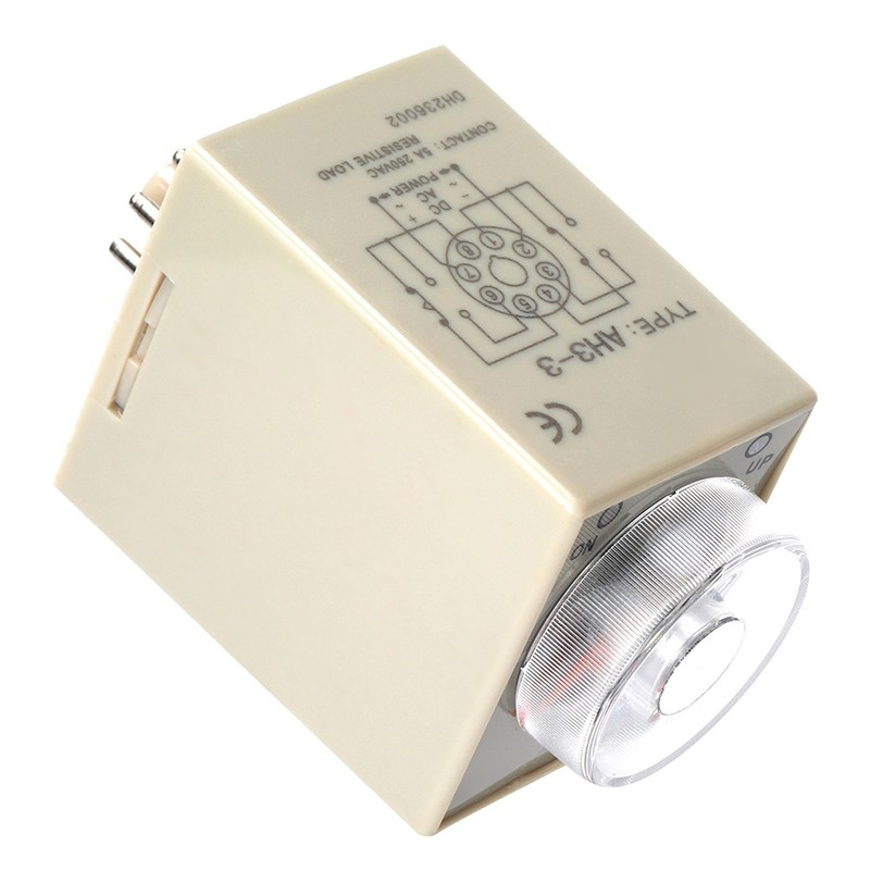 220VAC 6 Minutes Power On Delay Timer Time Relay AH3-3(6M)