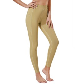 FitsT4 FitsT4 Kids Full Seat Silicon Grip Riding Tights Horseback Riding Equestrian Schooling Breeches Khaki L