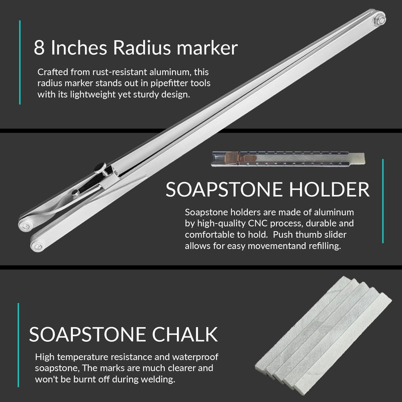 ZGTools Contour Radius Marker - Up to 40" Radius, Aluminum