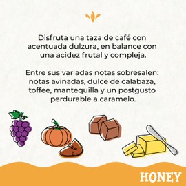1968 | Café 1968 Honey en Grano 340g | Origen Veracruz | Barismo Profesional | Notas avinadas, dulce de calabaza y toffee | Tueste Medio