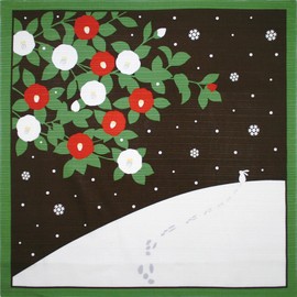 Yamaco 88082 Flower Scenery, Small Furoshiki, Winter, 19.7 x 19.7 inches (50 x 50 cm)