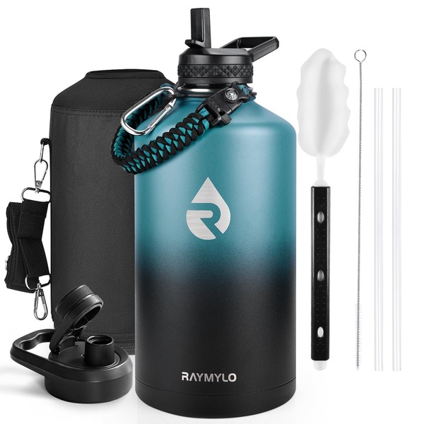 RAYMYLO One Gallon Water Bottle Insulated, Triple Walled Vacuum Stainless