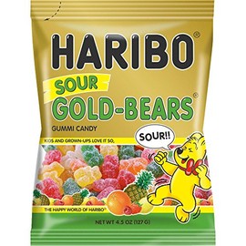 Gold Bears Sour Gummi Candy 4.5 oz. (Pack of 3)
