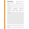 PRICARO 5 x A6 Orange Telephone Memo Pad