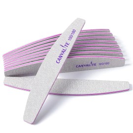 Canvalite 10 PCS Nail File Professional 10 Count (Pack of 1), Purple